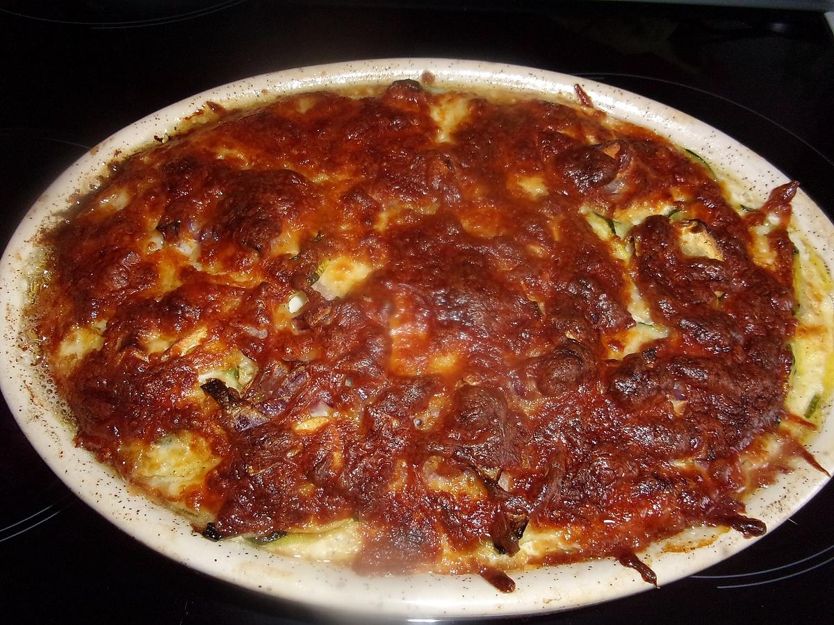 recette Gratin de courgettes / mozzarella.