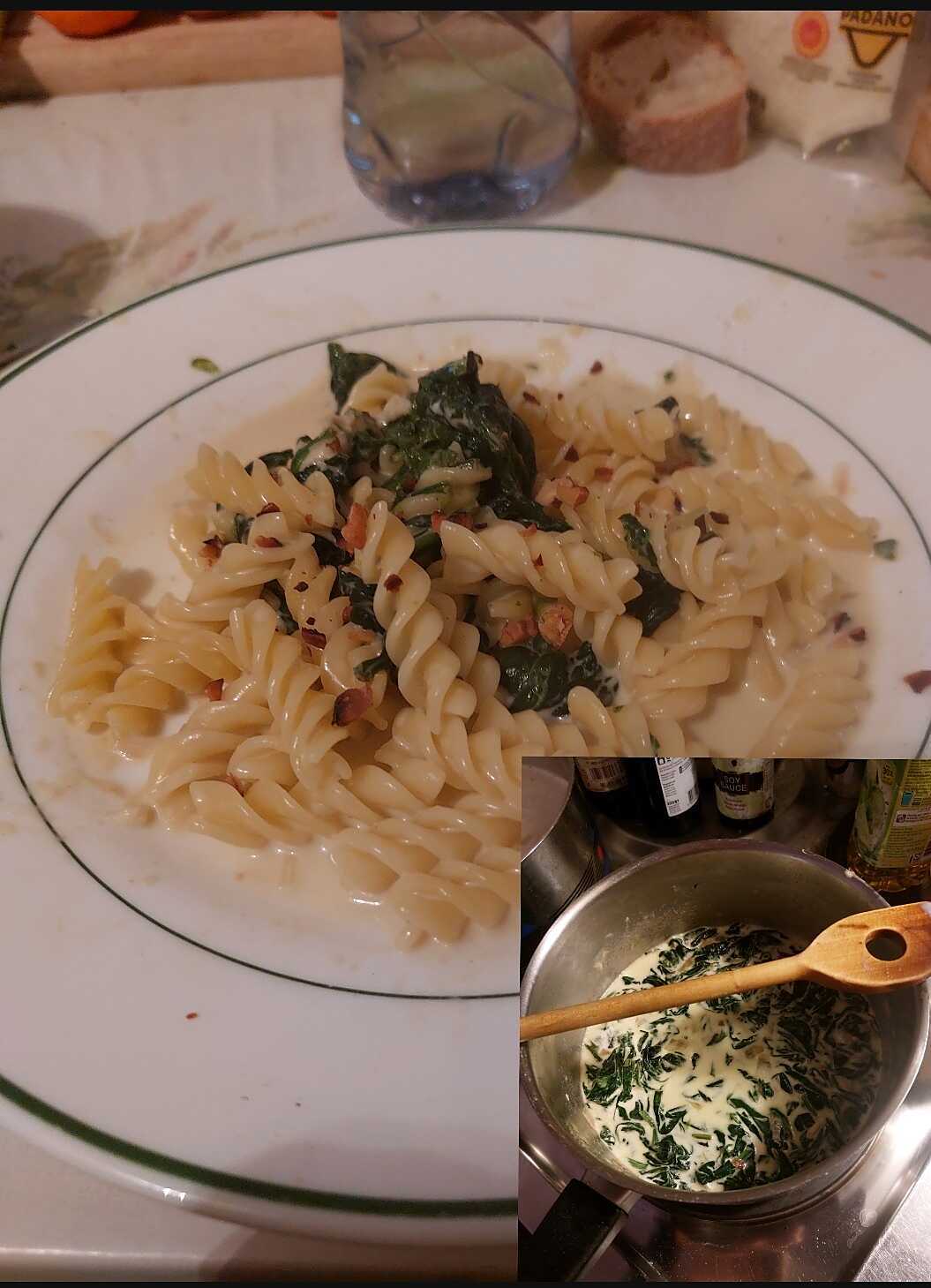 Recette de Sauce et épinard pour pâtes