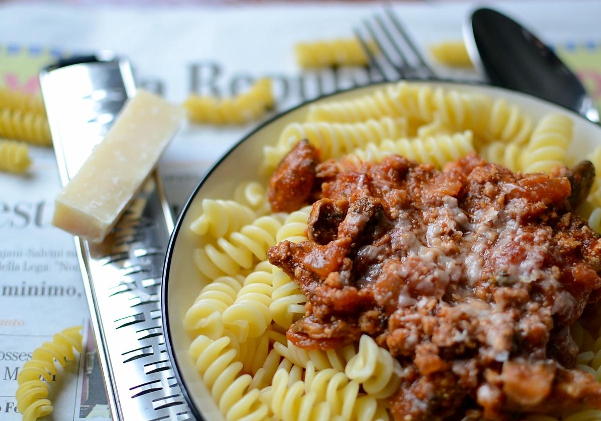 recette Pâtes sauce bolognaise végétale