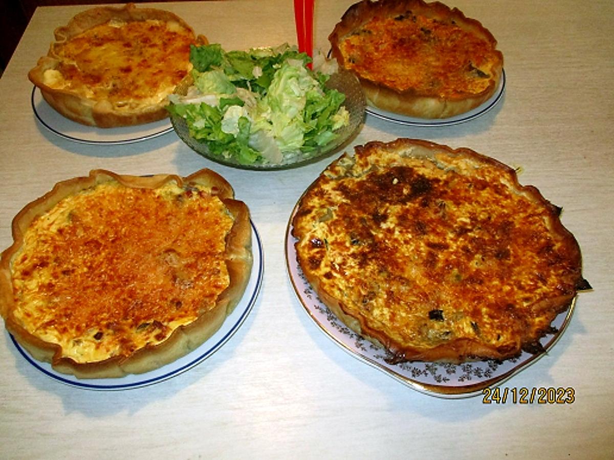 recette Soirée quiche, tarte, tourte