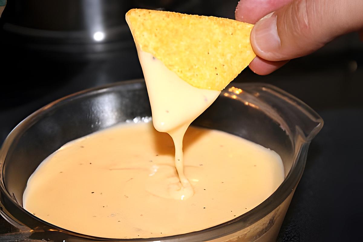 recette Sauce au fromage pour nachos