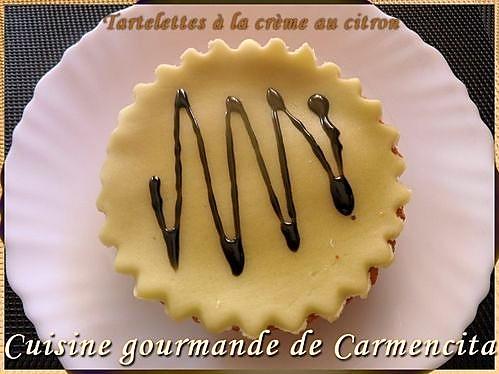 recette Tartelette à la crème au citron