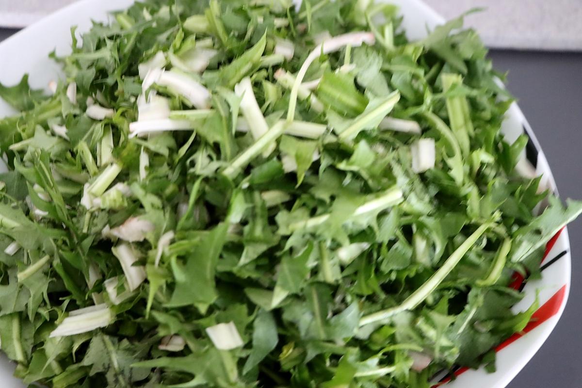 recette Salade de pissenlits aux lardons (dent de lion)