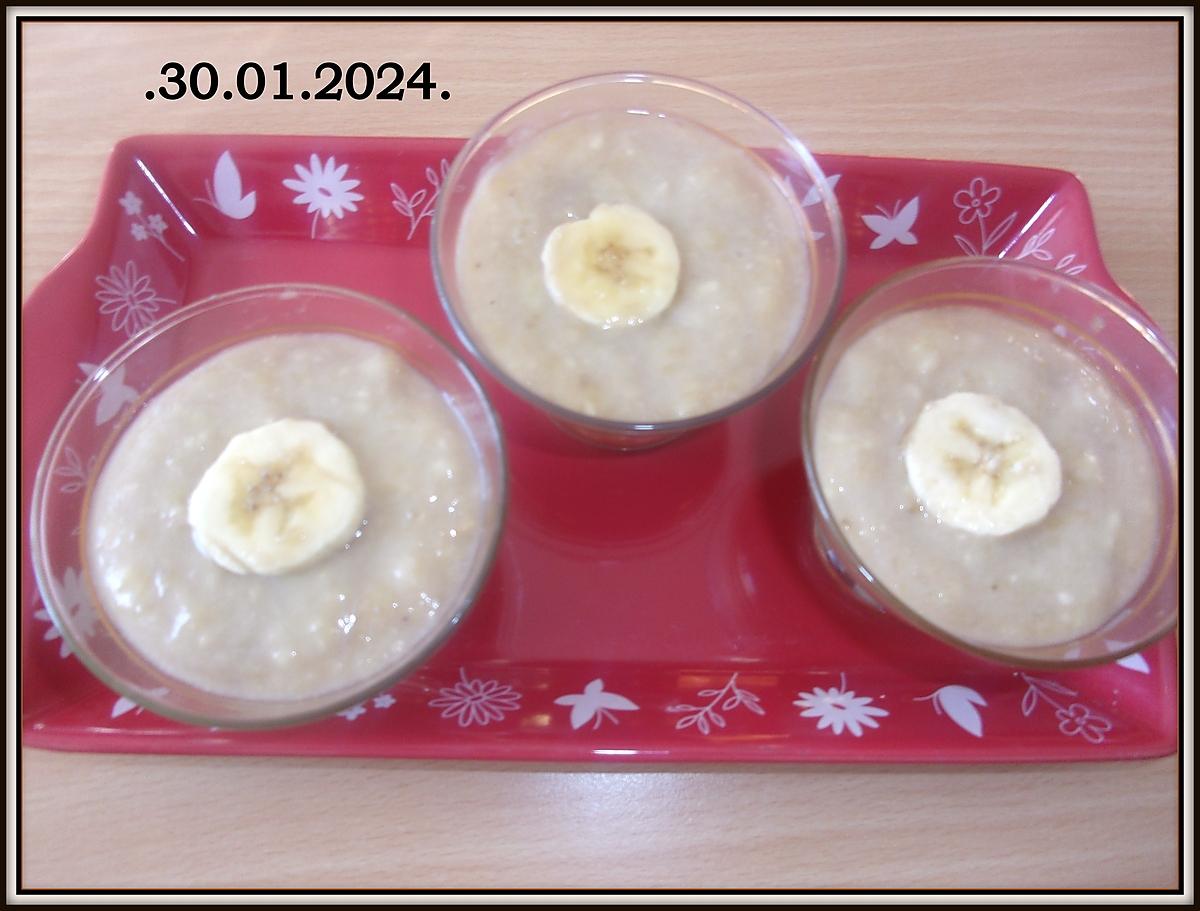 recette une compotée de bananes vanillé.crème fraiche.