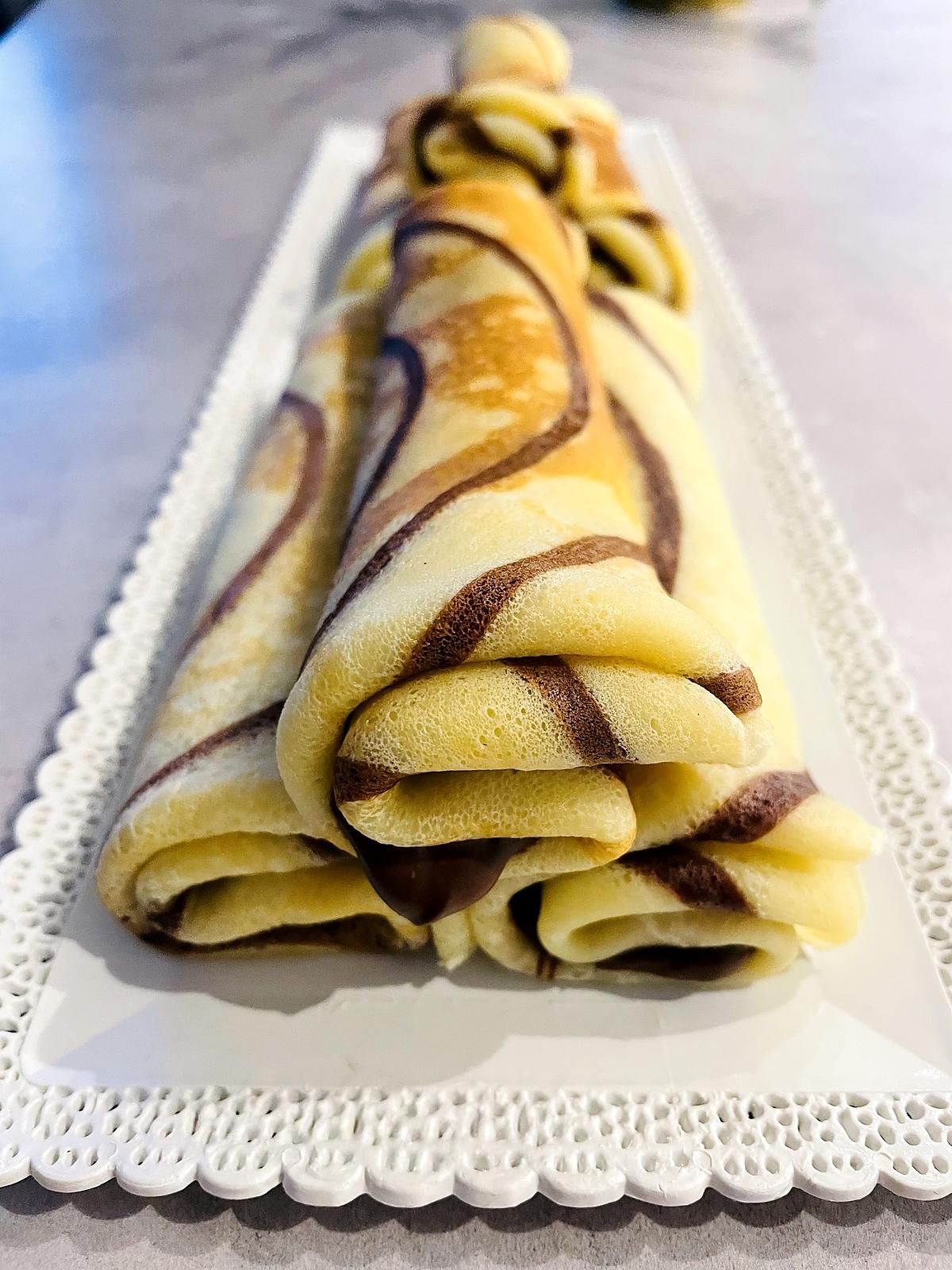 recette Crêpes tourbillon au Nutella