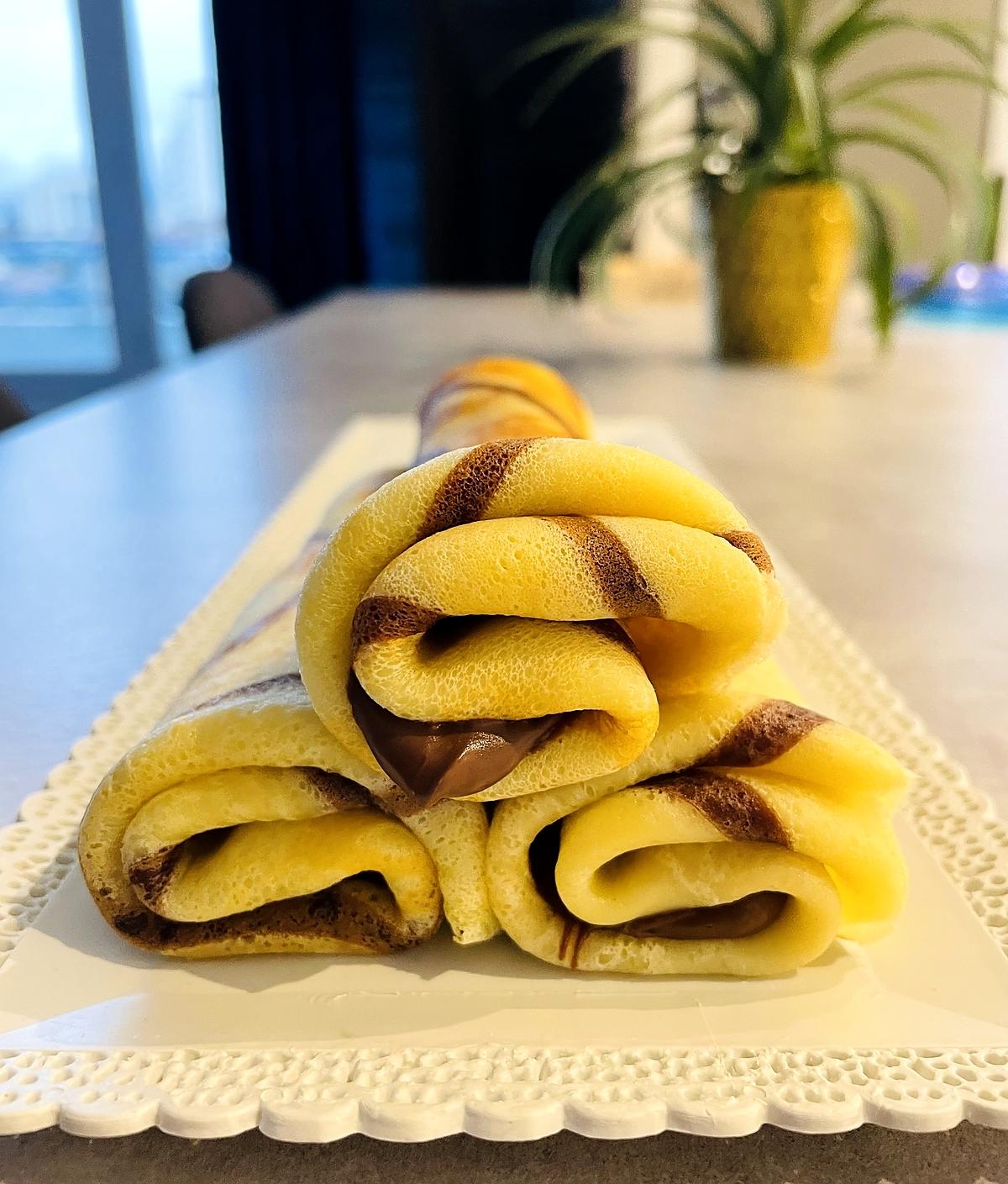 recette Crêpes tourbillon au Nutella