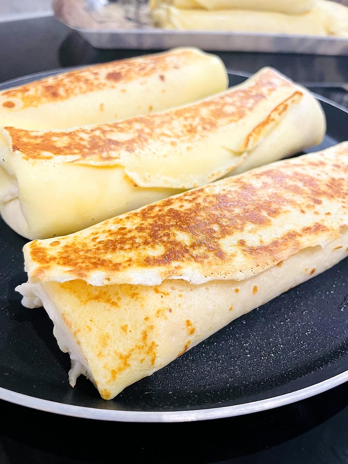 recette Crêpes jambon/béchamel