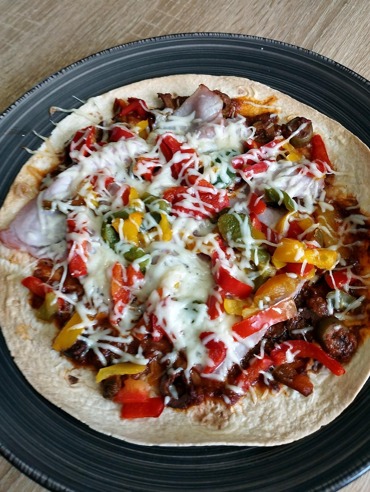 recette wraps pizza