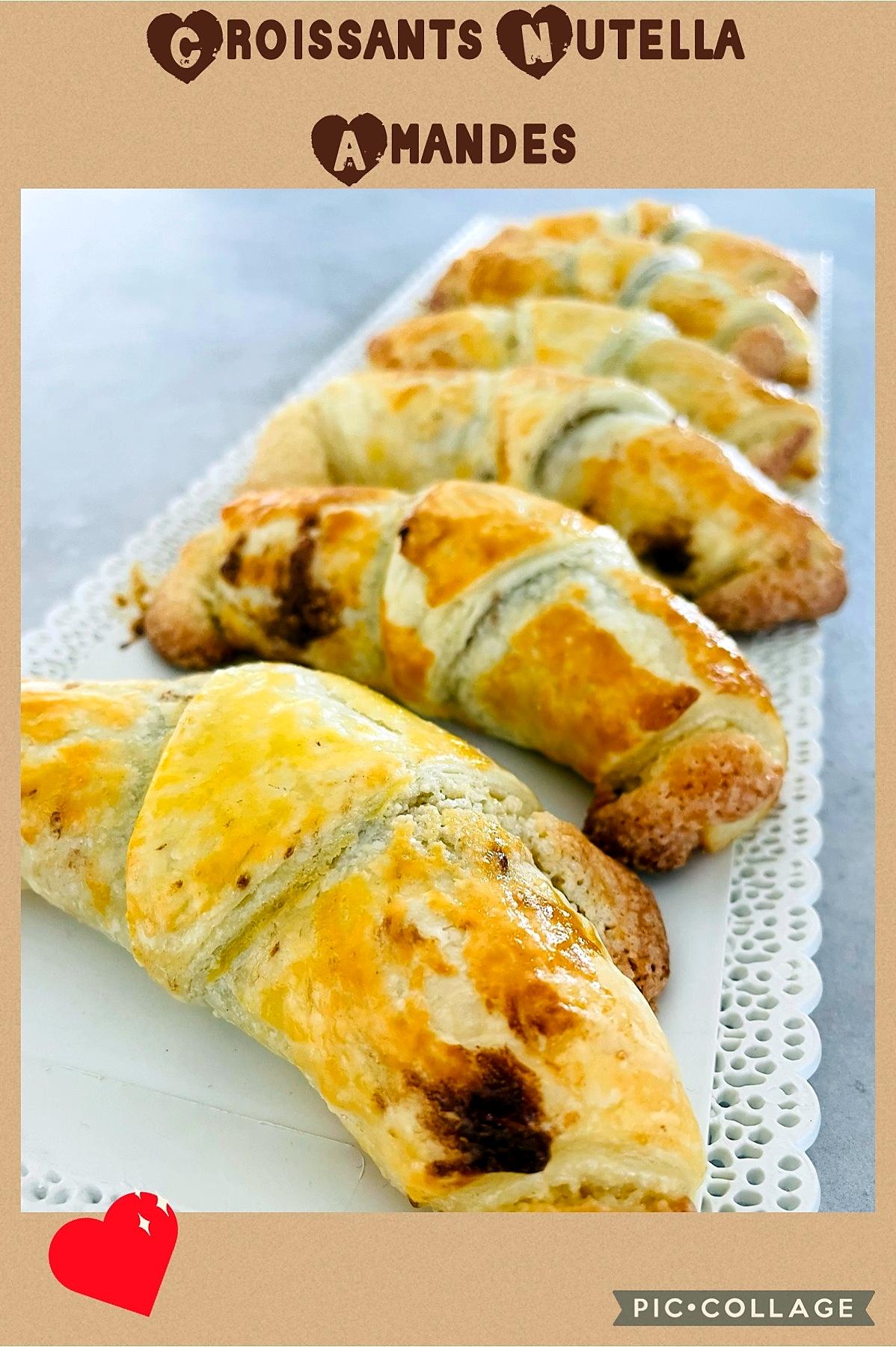 recette Croissants Nutella/amande