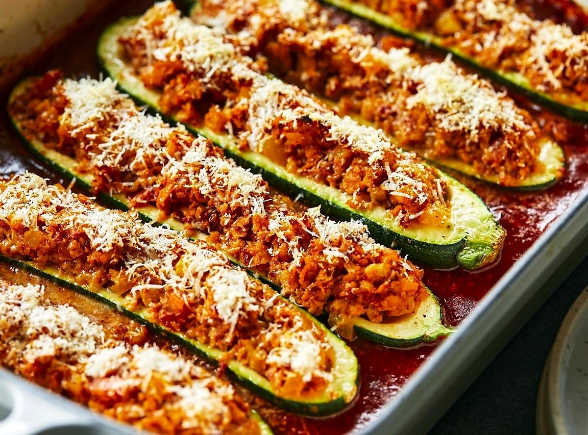 recette Courgette farcie au haché