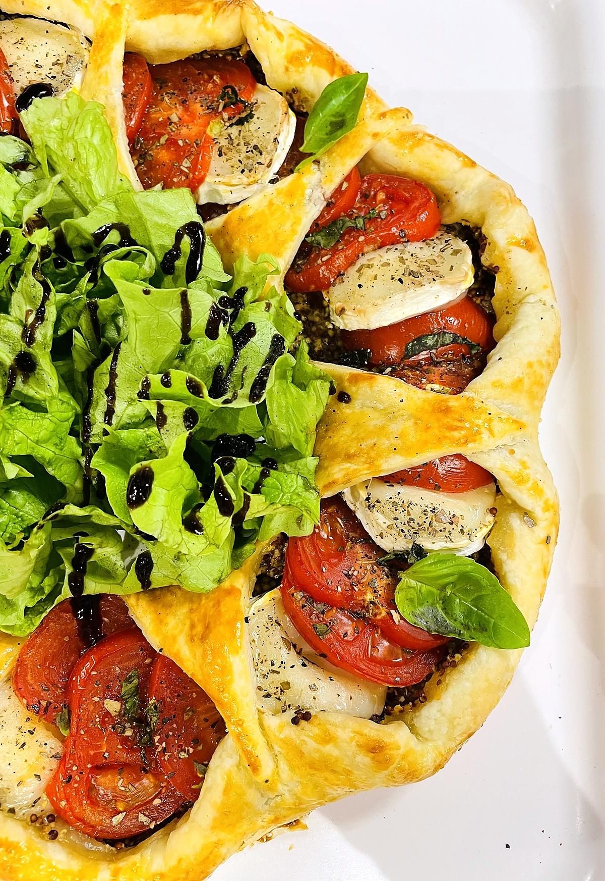 recette Couronne feuilletée à la tomate