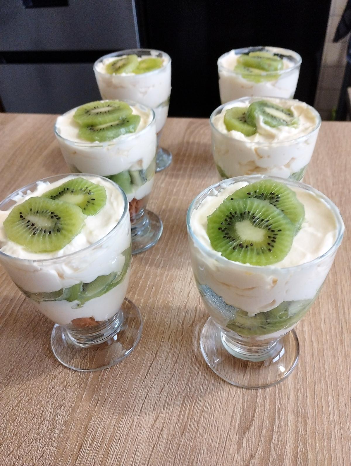 recette coupe mascarpone kiwi