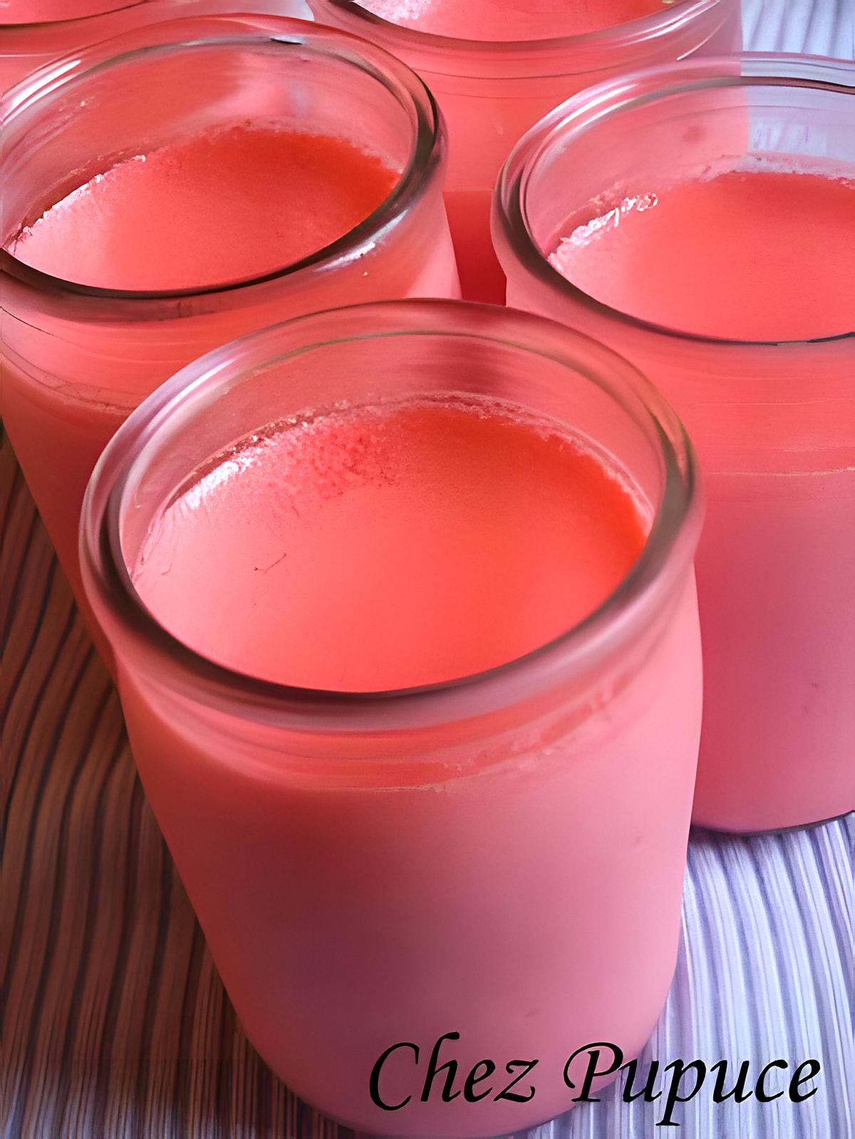 recette yaourts aux fraises tagada®