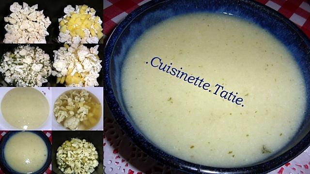 recette Soupe au chou-fleur. au Cookéo.