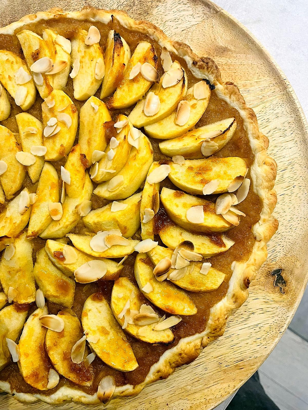 recette tarte pomme-amande