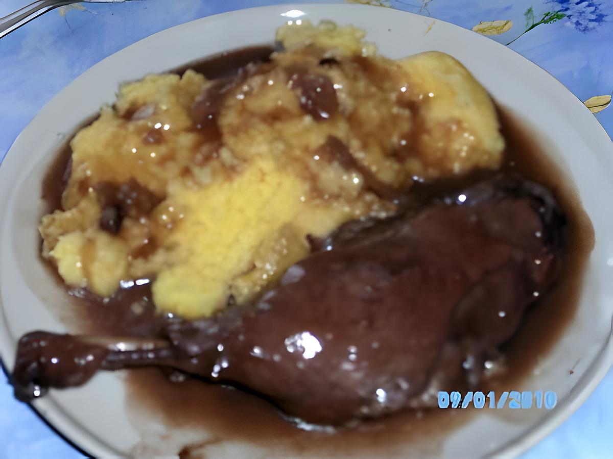 recette cuisse de canard sauce au vin