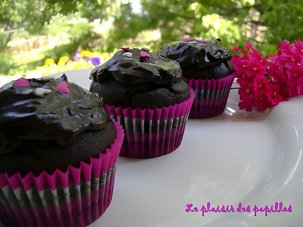 recette ~Cupcakes au chocolat noir~