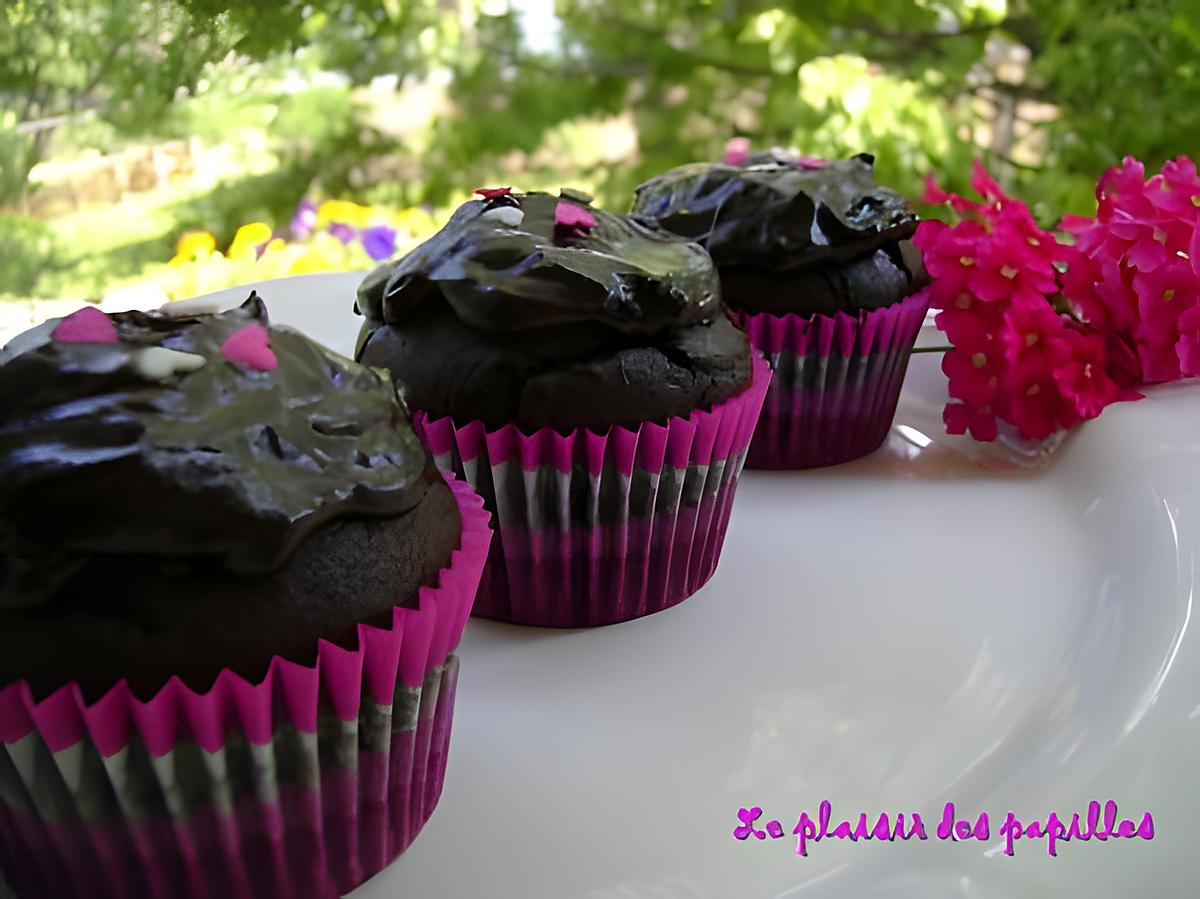 recette ~Cupcakes au chocolat noir~ 