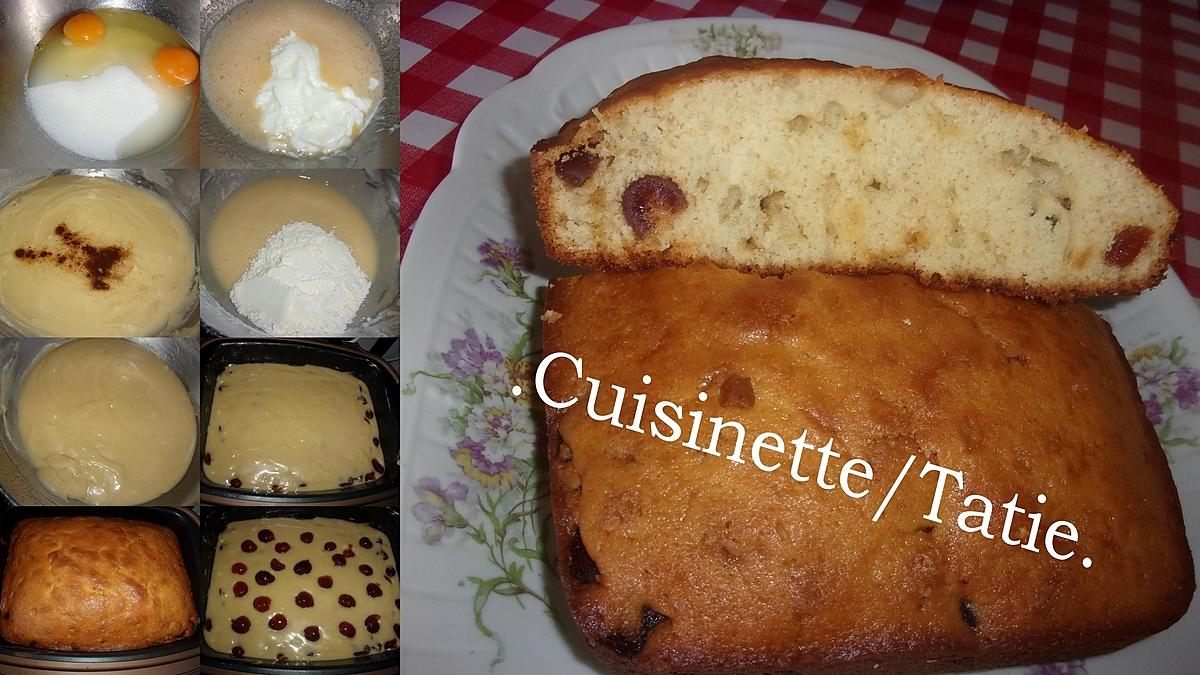 recette Gâteau yaourt aux bigarreaux.et cannelle.cake factory.