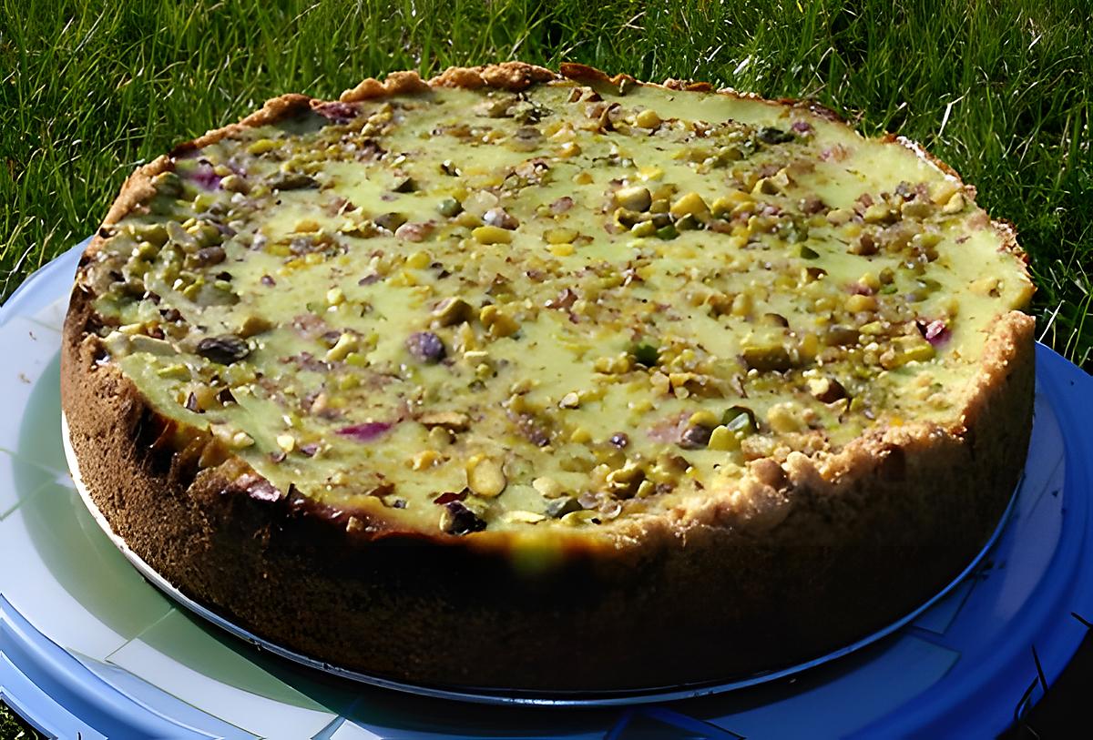 recette Gateaux au fromage blanc et à la pistache.