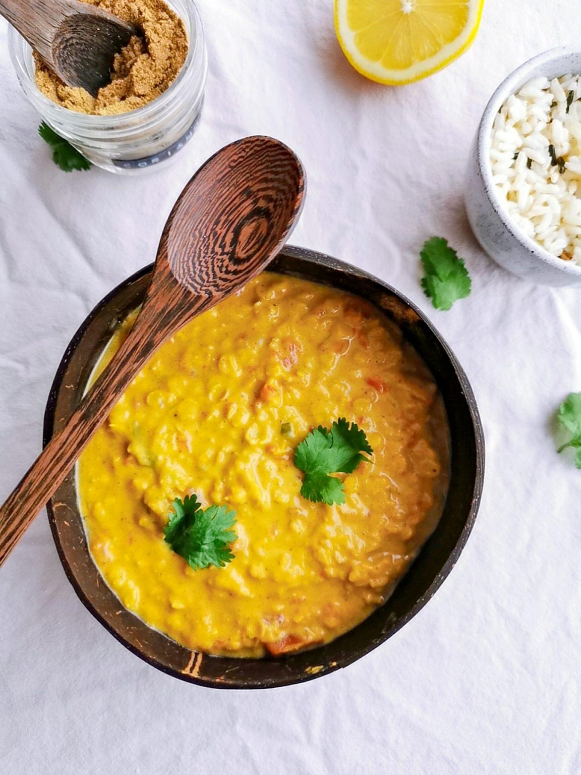 recette La meilleure recette de curry vegan lentilles rouges