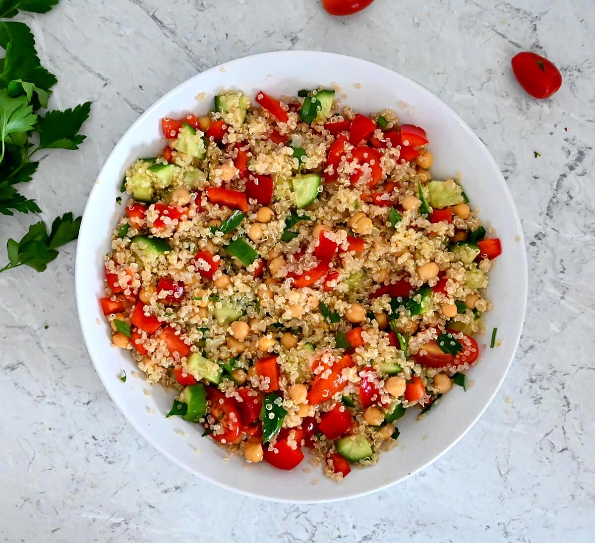 recette Salade de quinoa et pois chiches