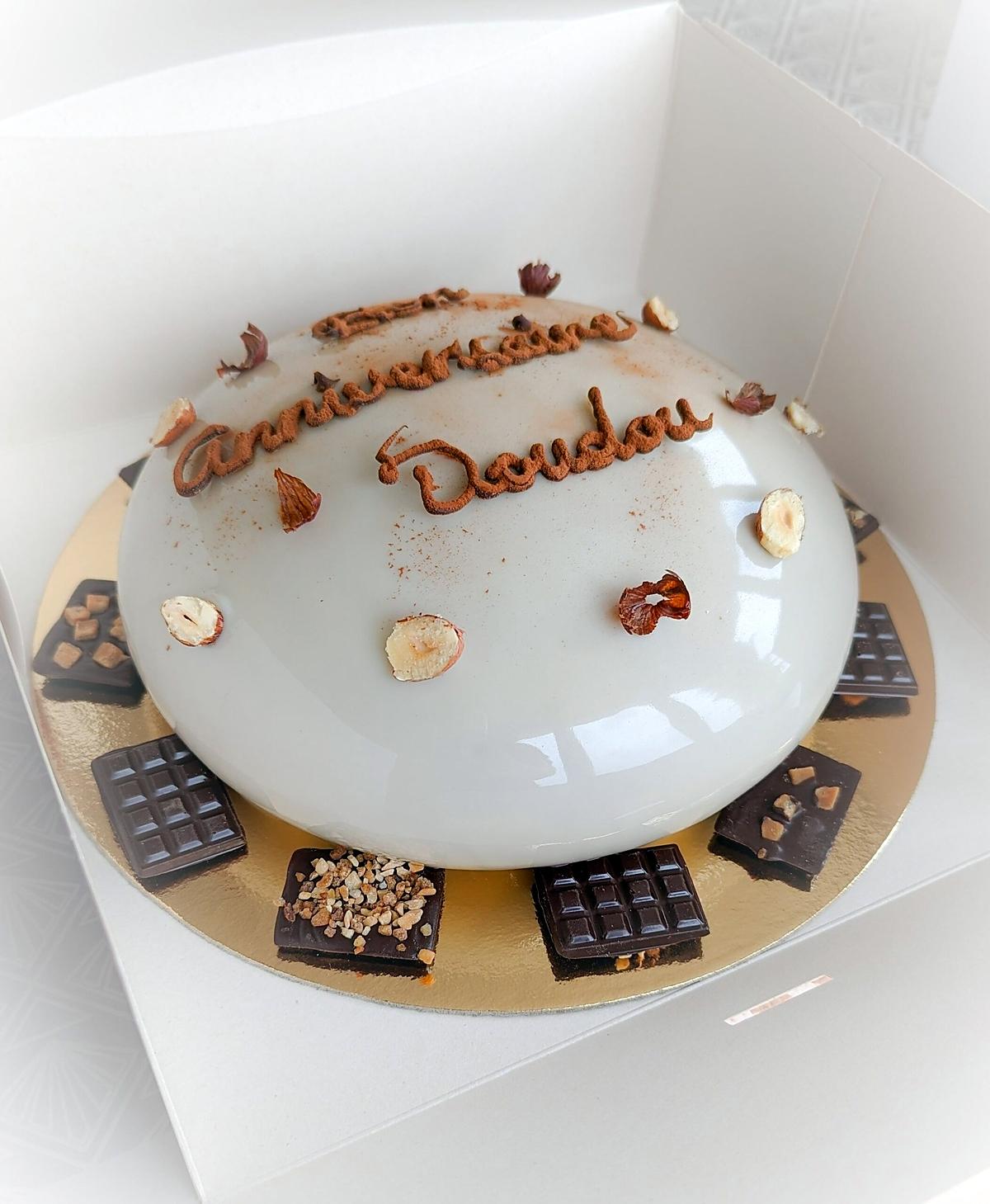 recette Entremets chocolat au lait noisettes (8 personnes)