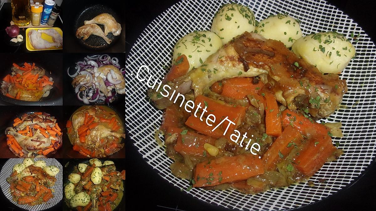 recette Cuisses de poulet au curry,et carottes,p de terre au cookéo.