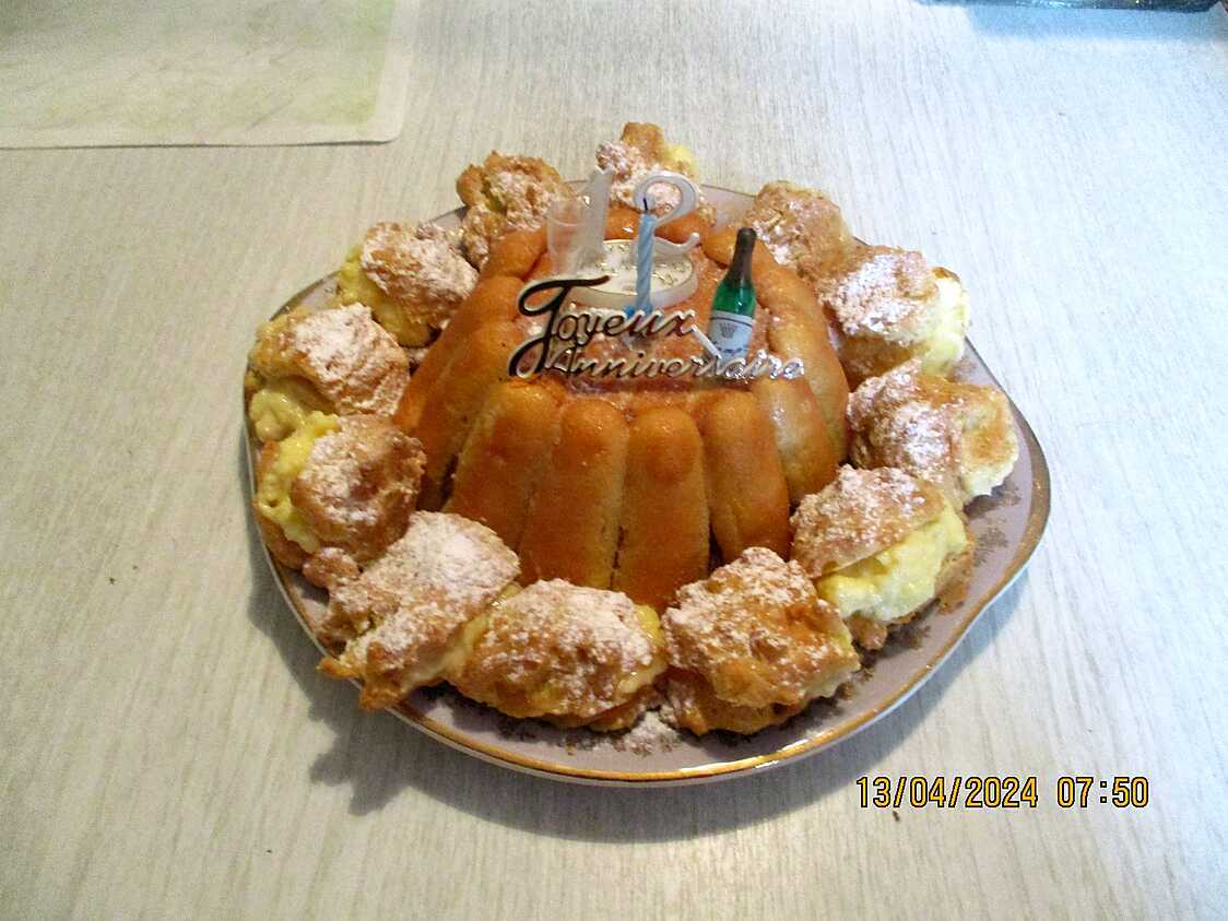 Charlotte Crème Pâtissière au Chocolat