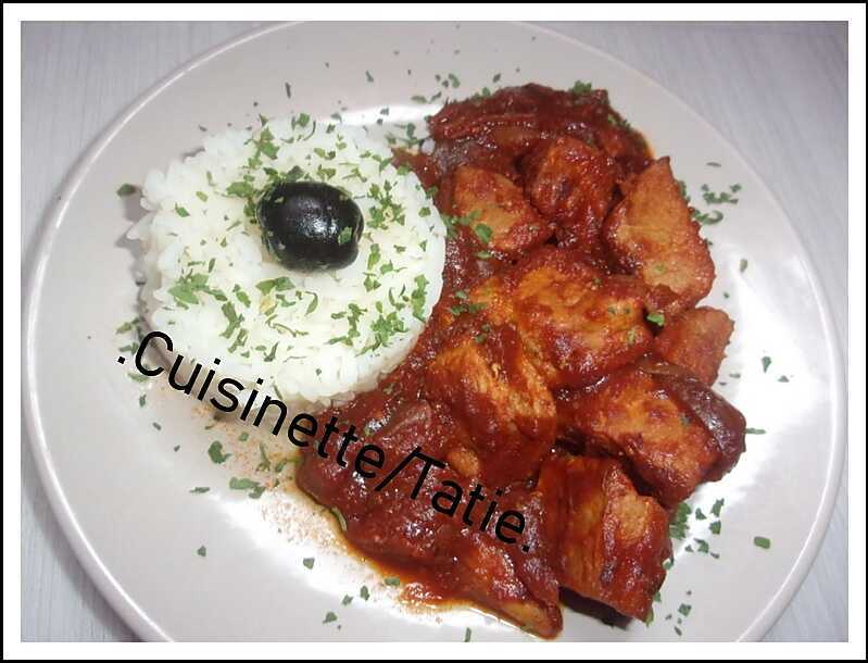 Sauté De Porc A La Tomate Cookeo www.lesfoodies.com