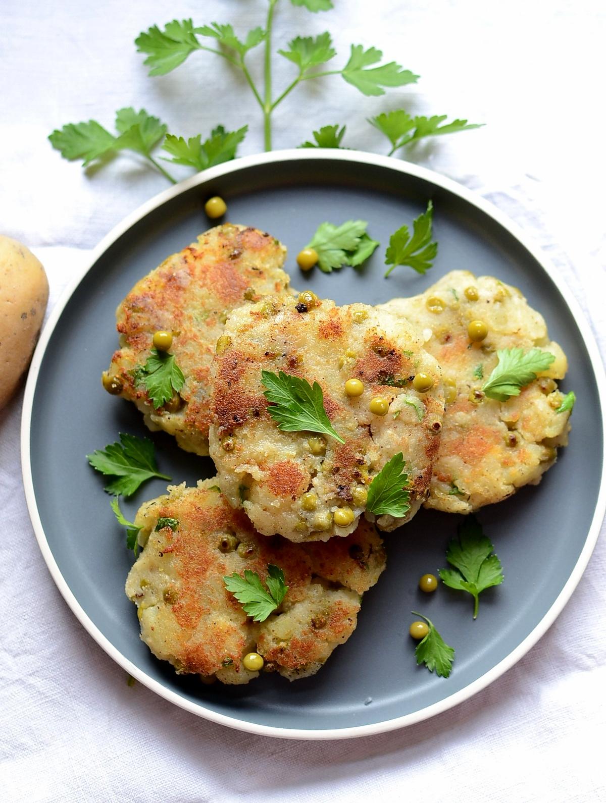 recette Galettes pommes de terre petits pois