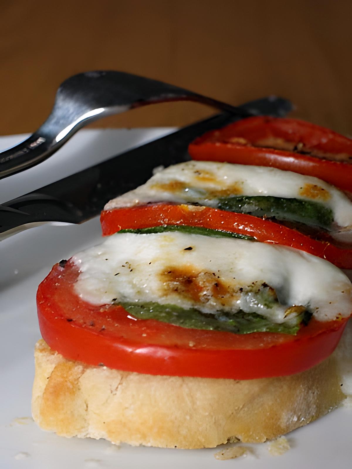 recette Tartines Italiennes (weight watchers propoints)