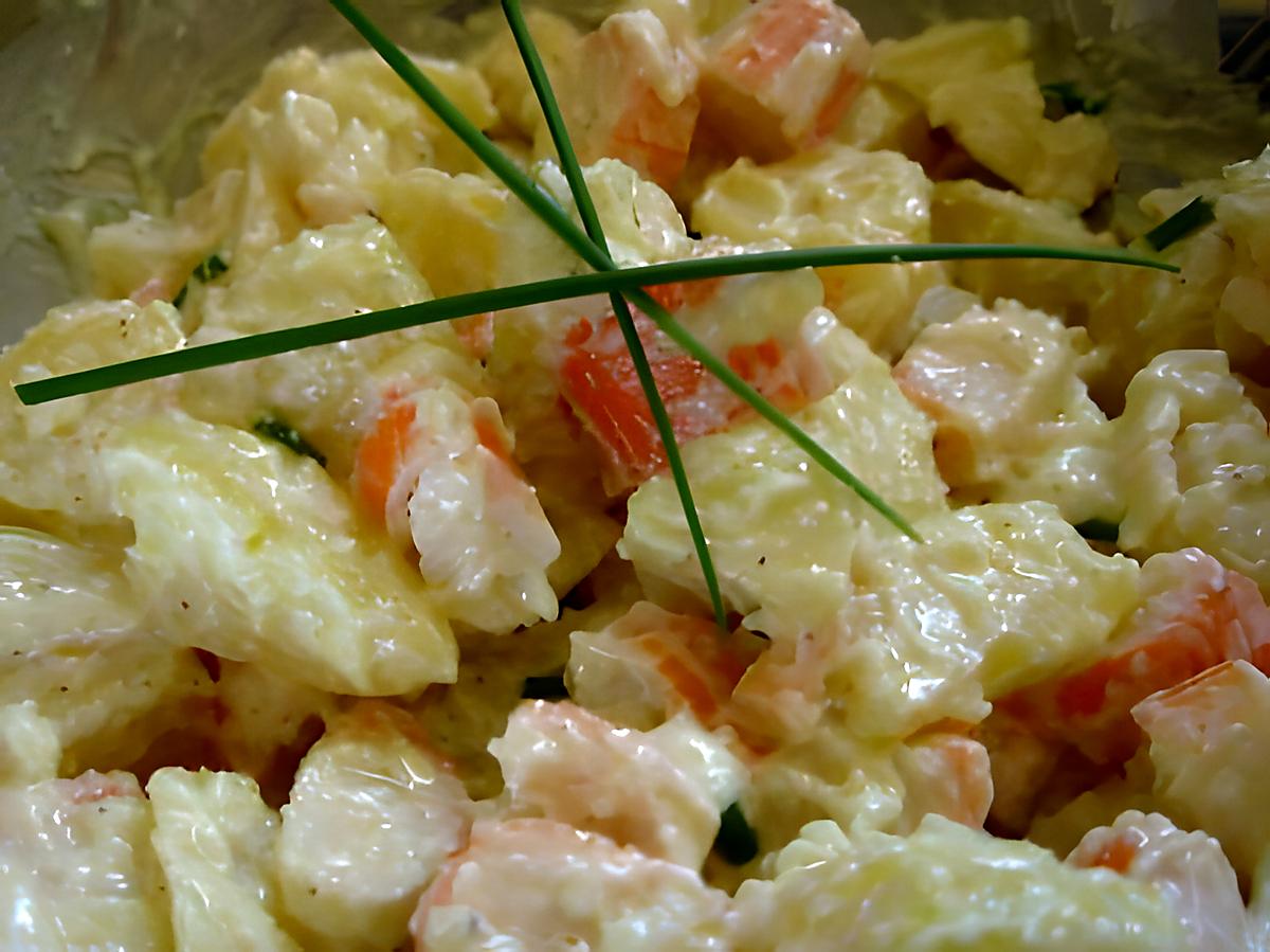recette Salade marine en robe d'ail