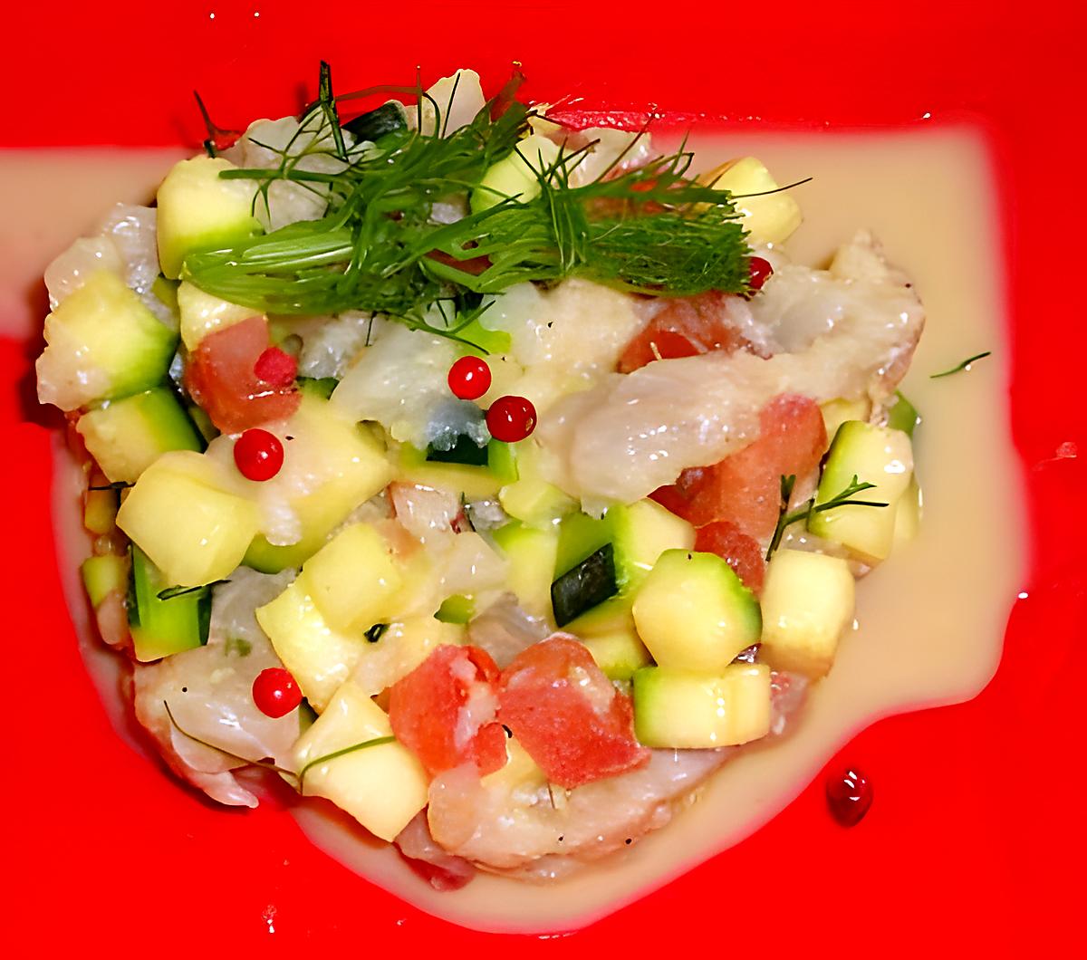 recette TARTARE DE DORADE AU GINGEMBRE