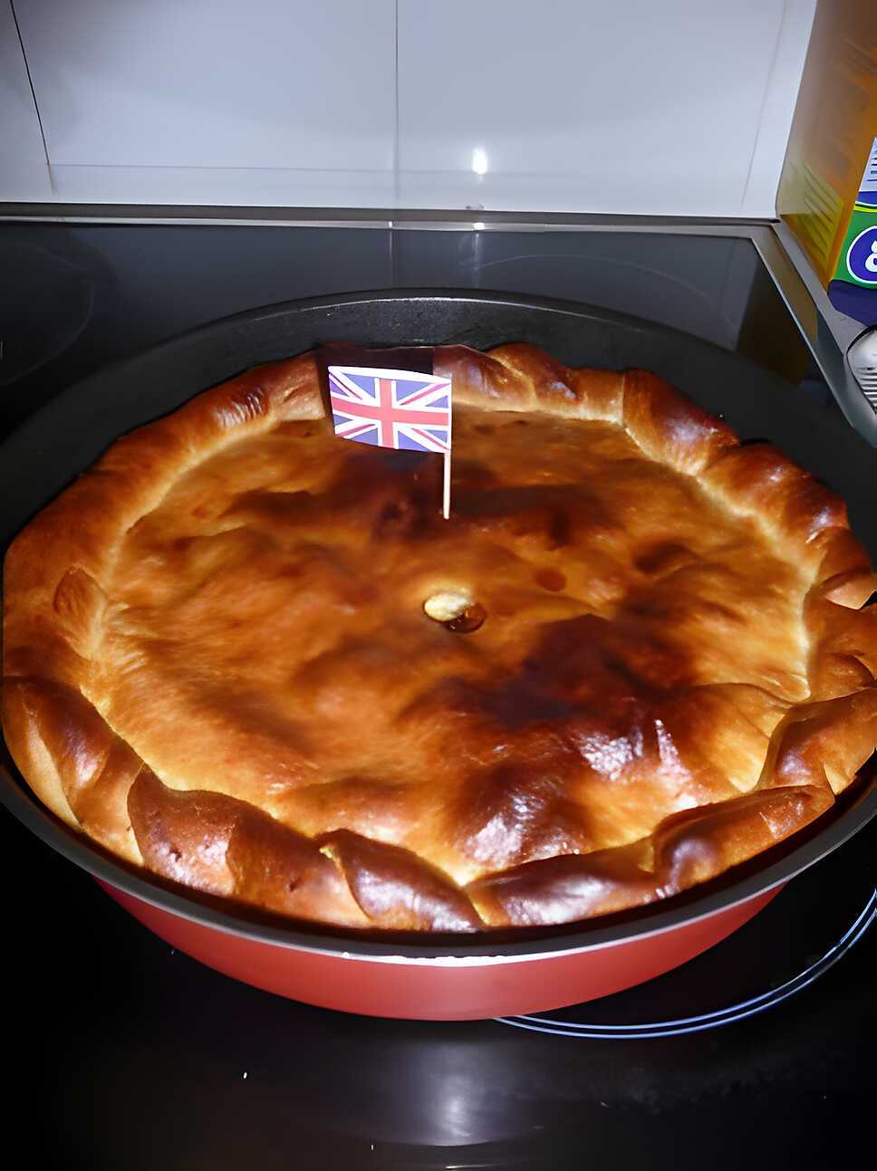 recette Tourte au comté, jambon, champignons et oignons