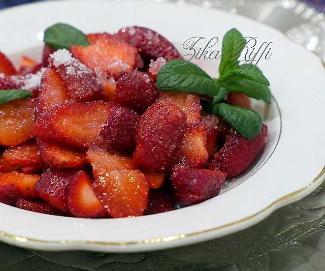 LES FRAISES AU SUCRE- DESSERT FACILE TRADITIONNEL DES TABLES BÔNOISES