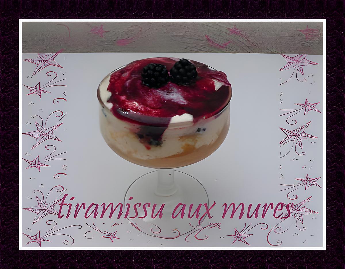 recette tiramissu aux mures