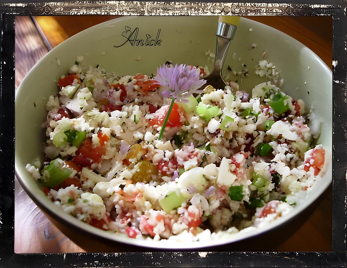 recette taboulé de chou-fleur