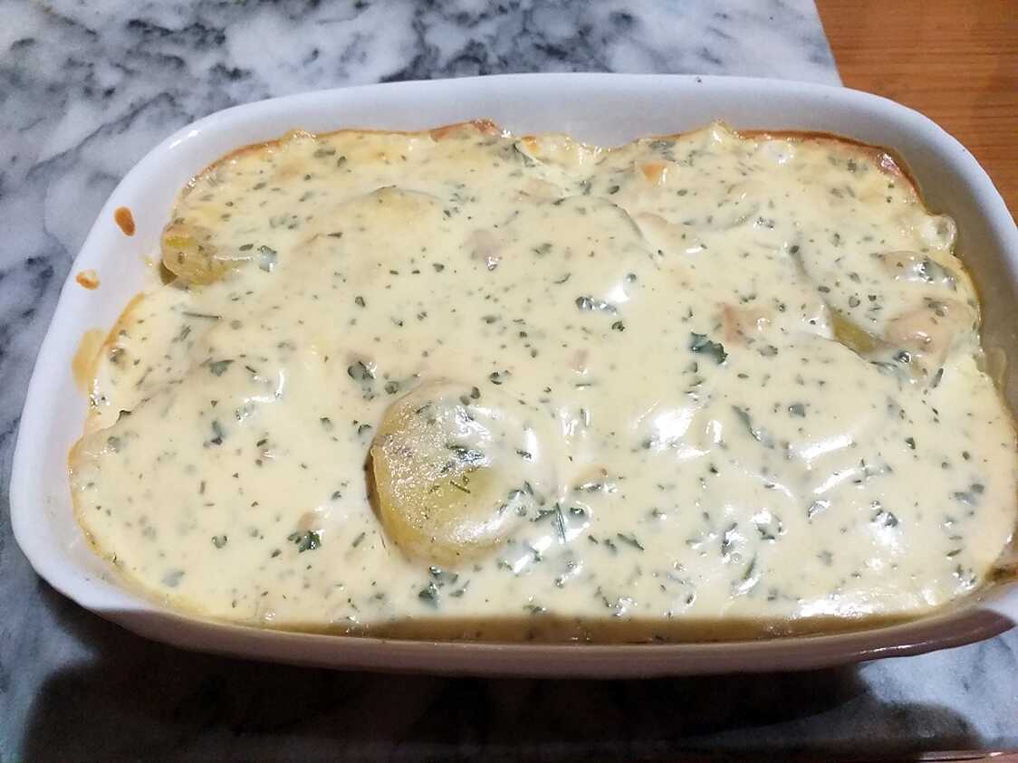 Recette de Gratin de pommes de terre au boursin