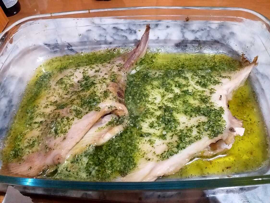 Recette d'Aile de raie au beurre maitre d hotel