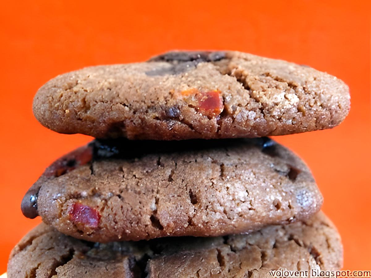 recette Cookies aux piments confits et chocolat noir