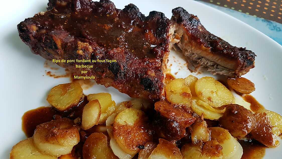 Rips de porc fondant au four façon barbecue