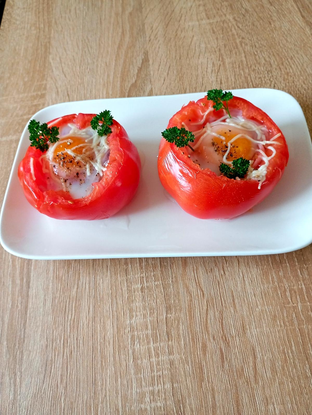recette oeuf cocotte en tomate