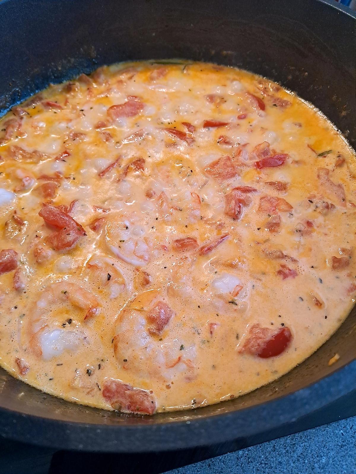 recette Scampis à la sauce Sambre-et-Meuse