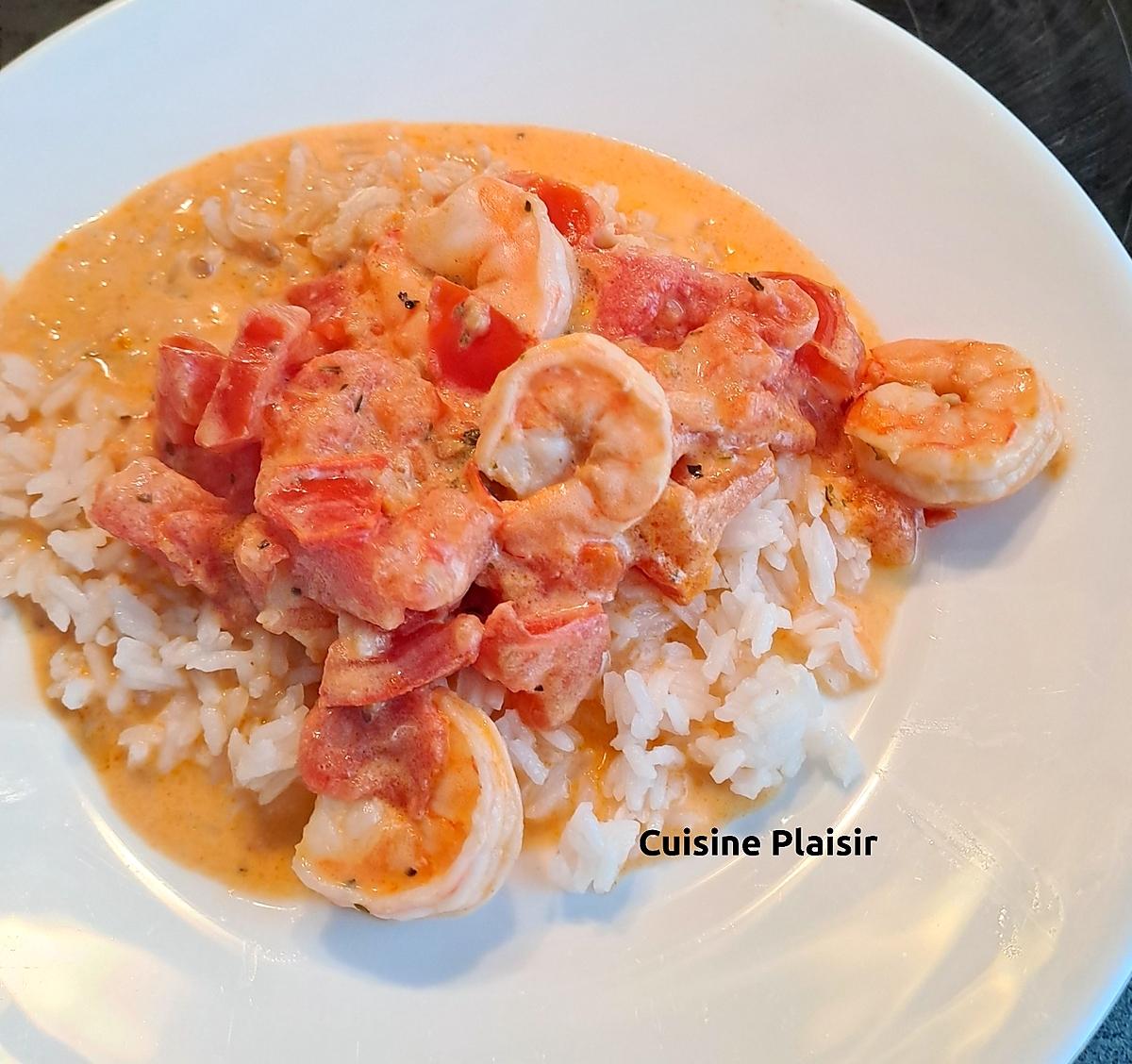 recette Scampis à la sauce Sambre-et-Meuse