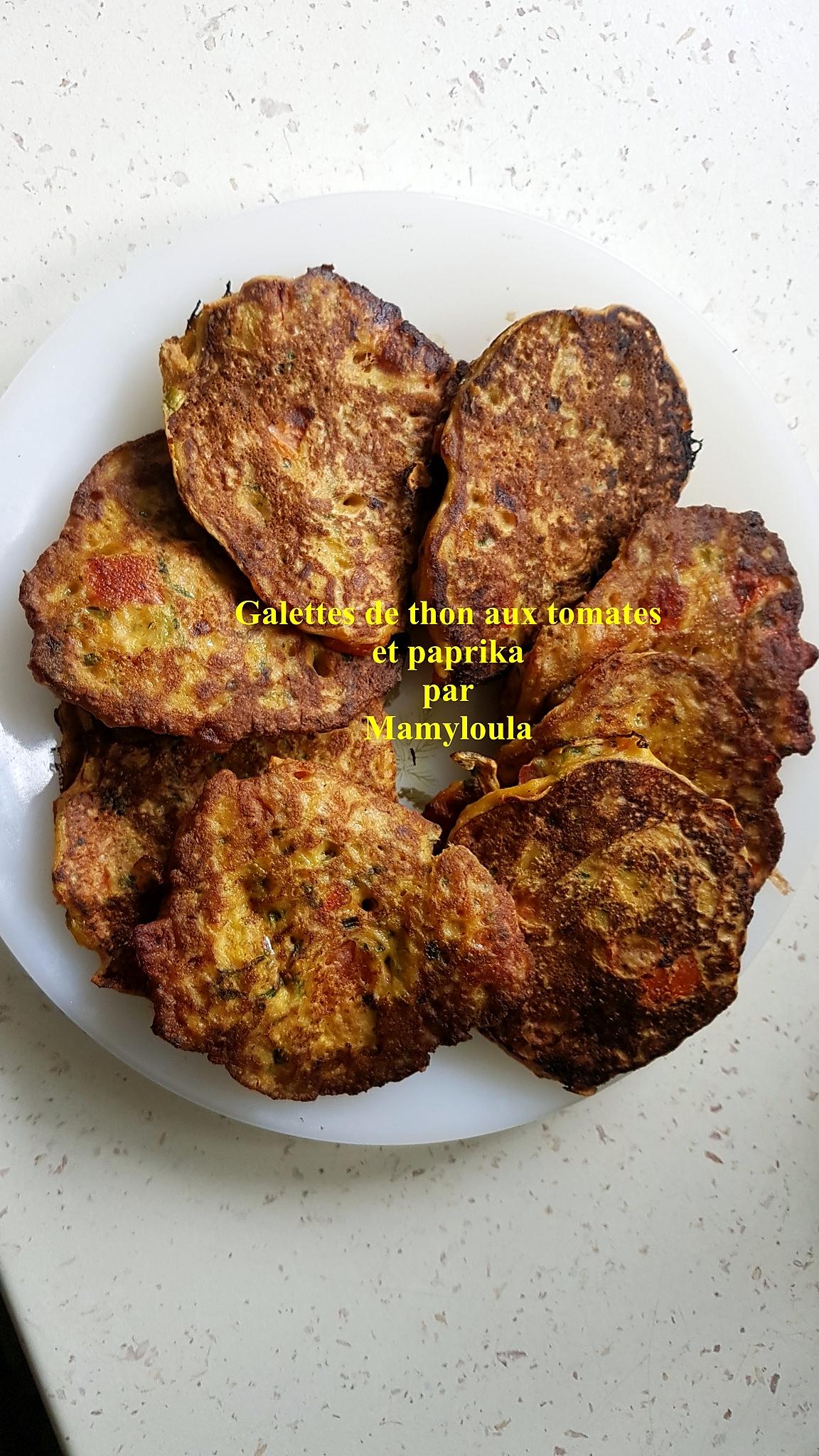 recette Galettes de thon aux tomates et paprika