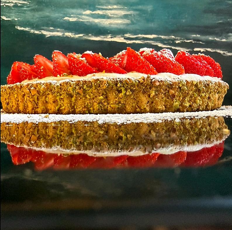 recette Tarte aux fraises et pistache