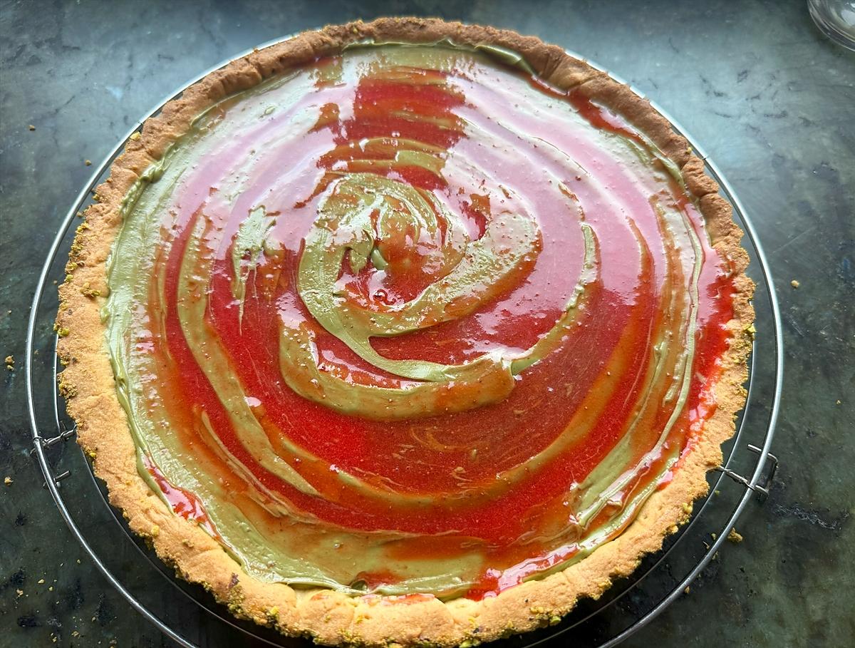 recette Tarte aux fraises et pistache