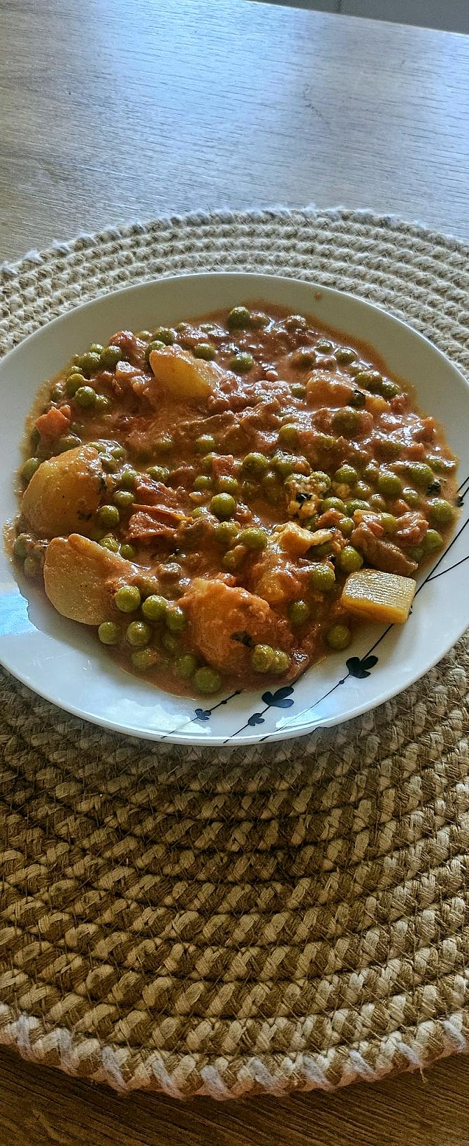 recette Curry de petits pois et pommes de terre