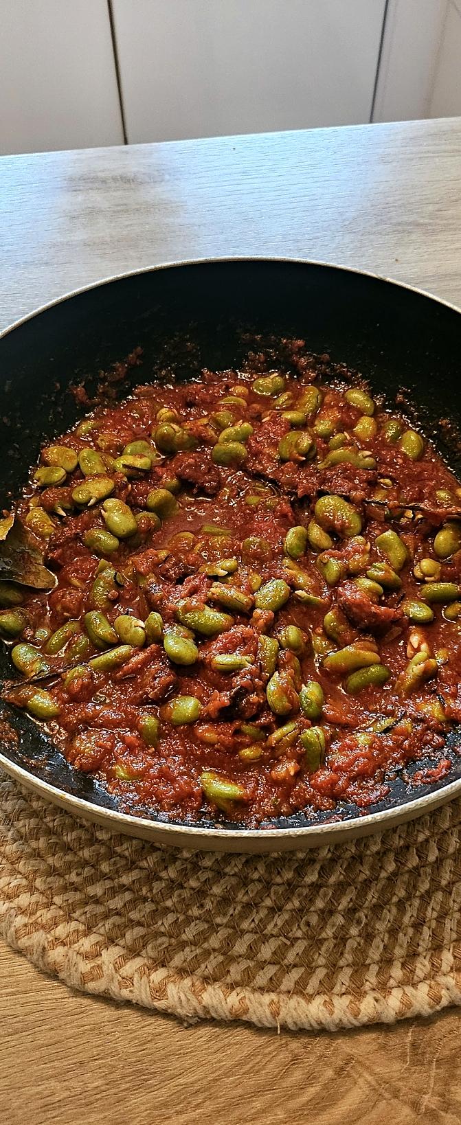 recette Fèves mijotées au chorizo